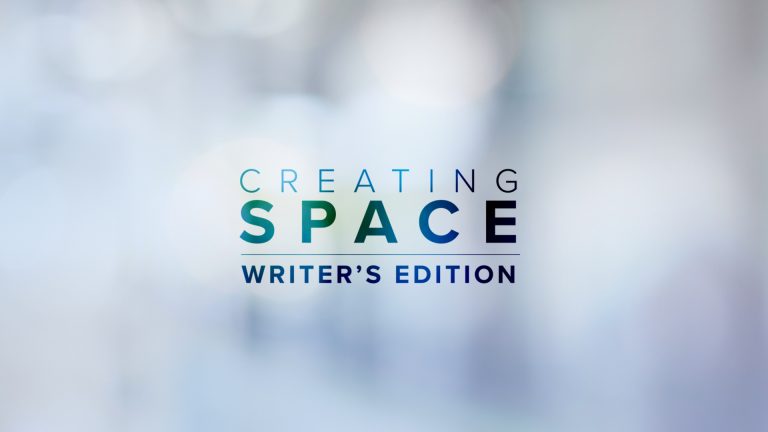 Text that says creating space